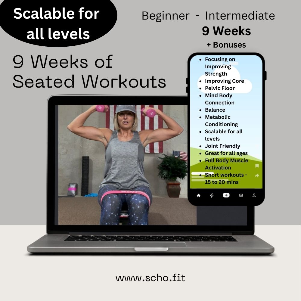 9 Weeks of Seated Workouts - Done With Me - 1 Year Access