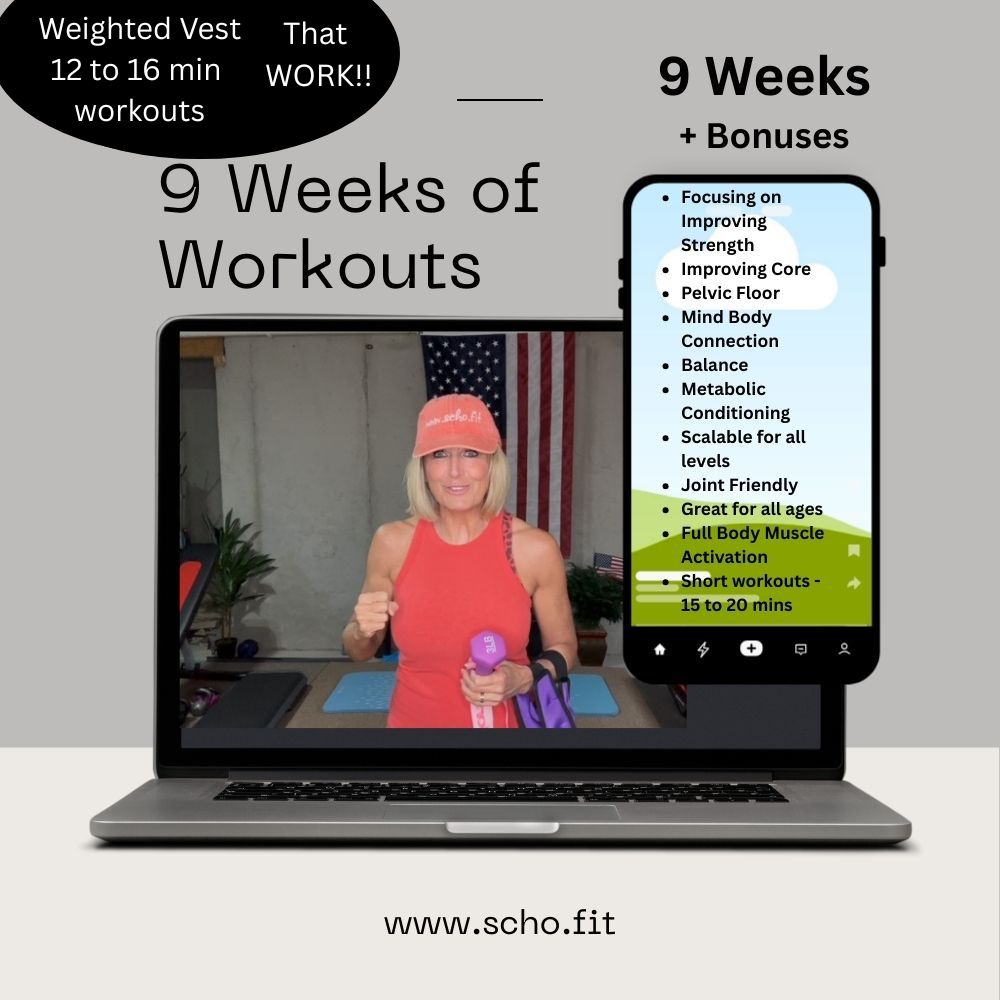 9 Weeks of Workouts - Done with me - One year access